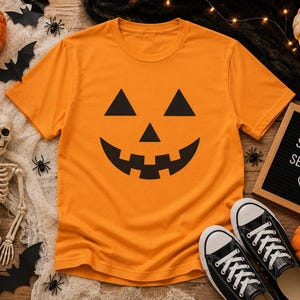 Little Jack | Koszulka dla dzieci na Halloween | Koszulka dla maluchów z motywem Jacka O'Lantern | Koszulka z dynią dla chłopców i dziewczynek