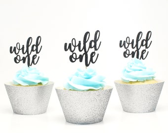 Wild One Cupcake Toppers - First Birthday