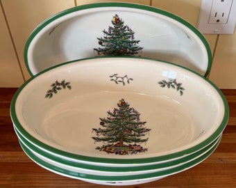 Spode Christmas Tree Oval Oven to Table Casserole Baking Dish/ sold Separately