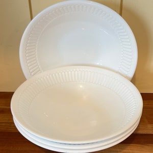 4 White France Bowls