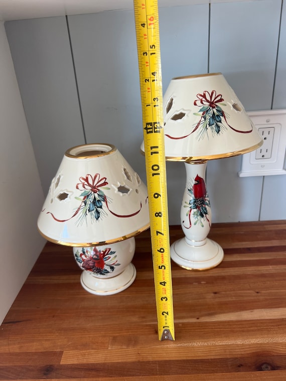Lenox アンティーク Lenox Winter Greetings Candle Lamps ( Sold Separately) Tall One
