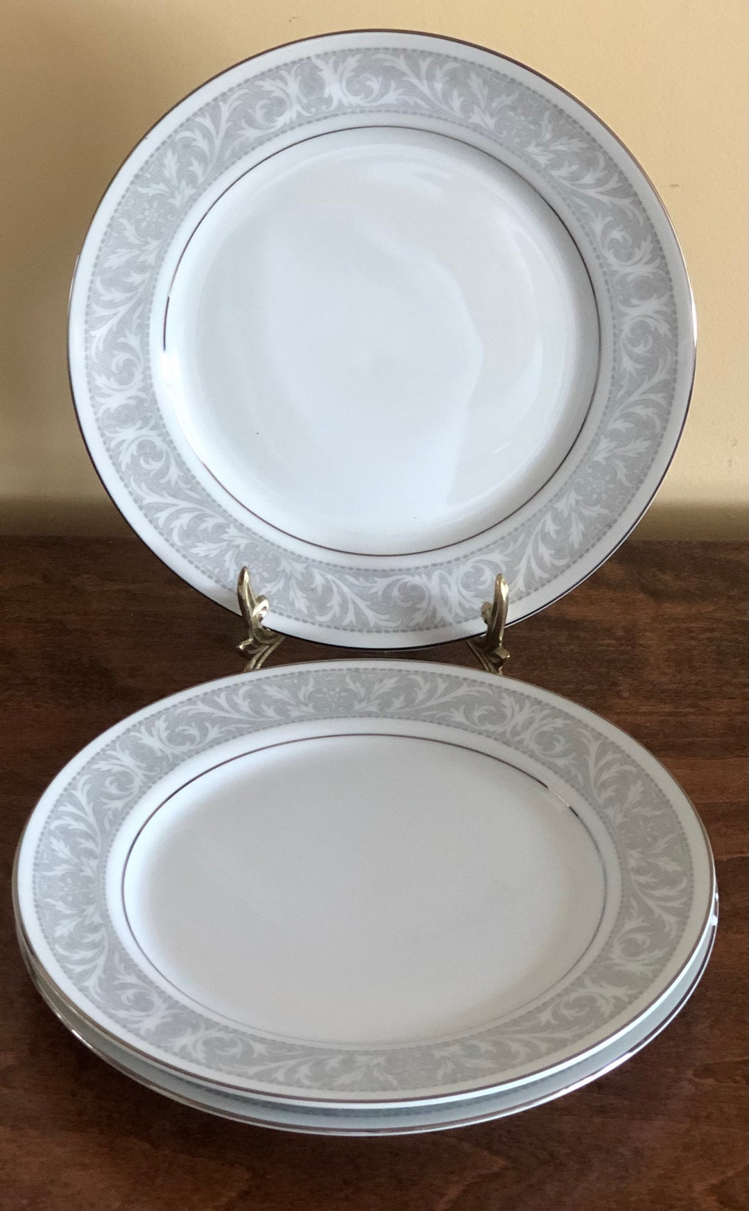 3 Imperial China Whitney Luncheon Plates Etsy