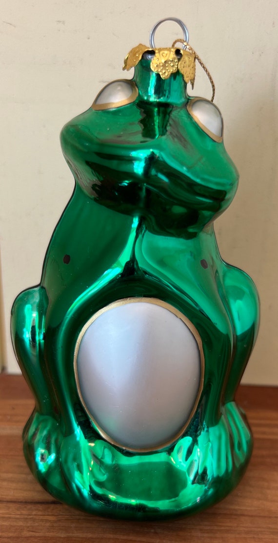 Glass Blown Frog Christmas Ornament Etsy