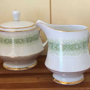 Noritake Glacier Sugar and Creamer