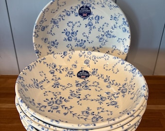 Vintage Large Royal Stafford Burslem Blue Poppy Flower 11