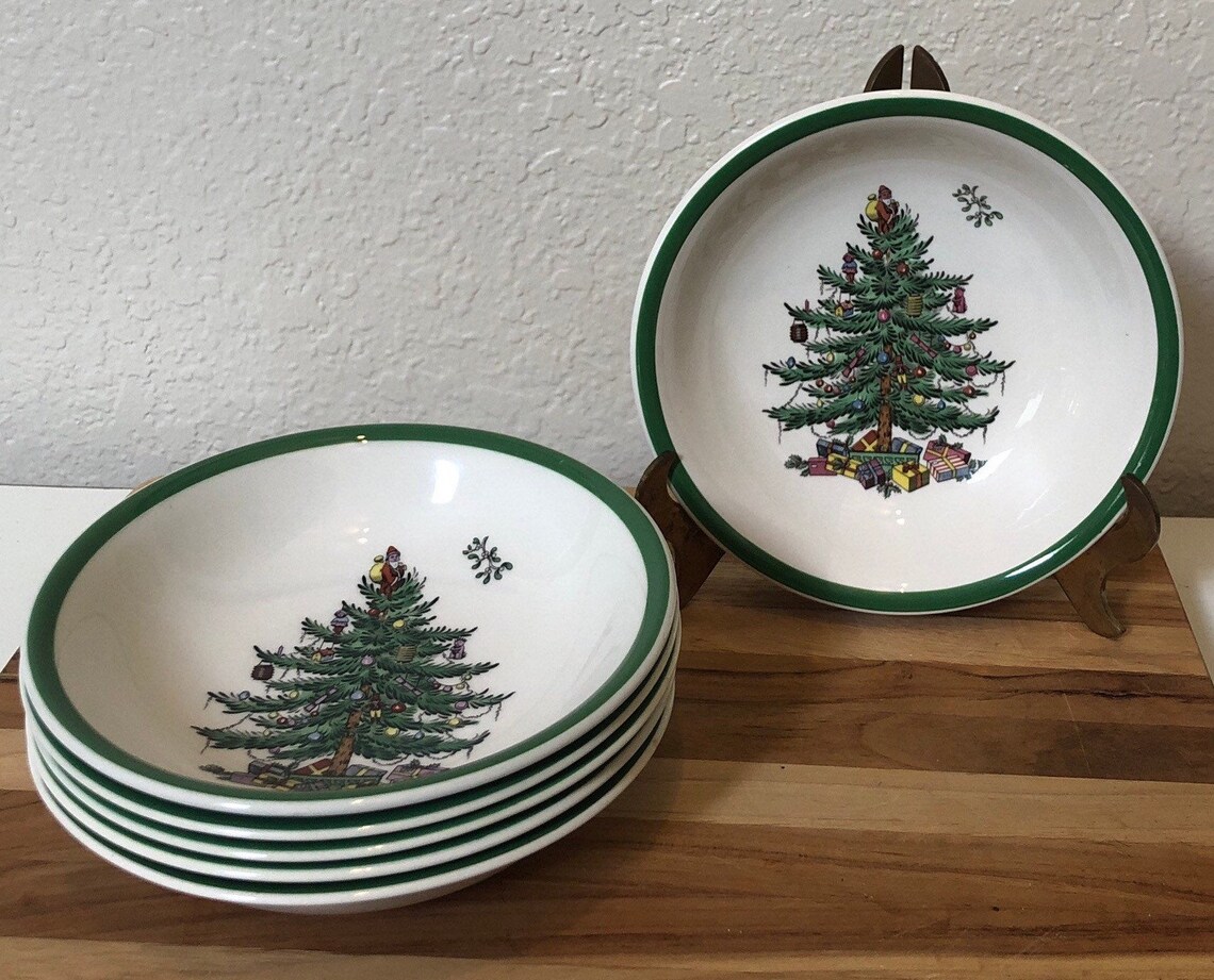 Spode Christmas Tree Berry Bowls Etsy