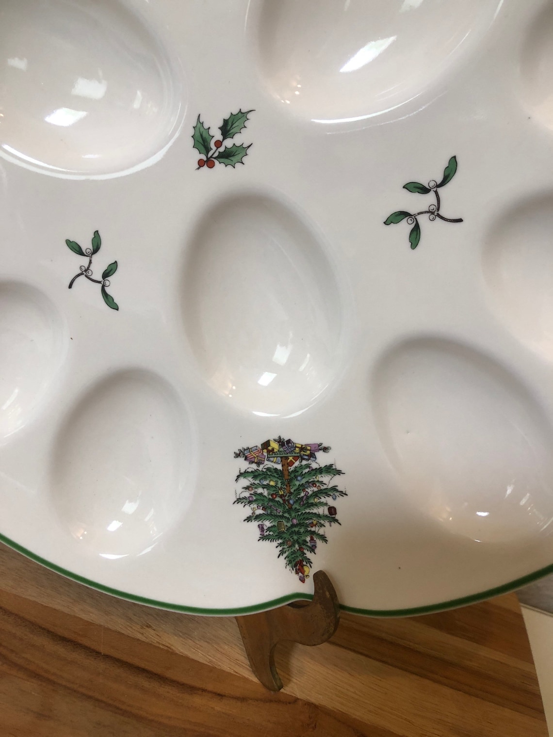 Spode Christmas Tree Deviled Egg Platter Etsy