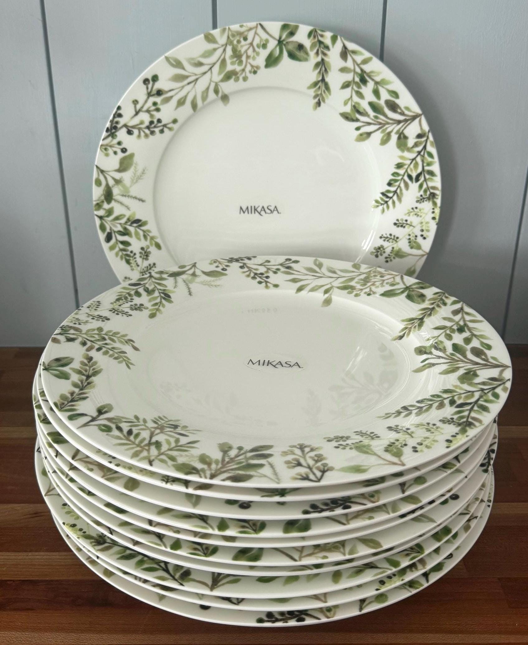 Mikasa Tivoli Green Dinner Plates( Set of 5) - Etsy