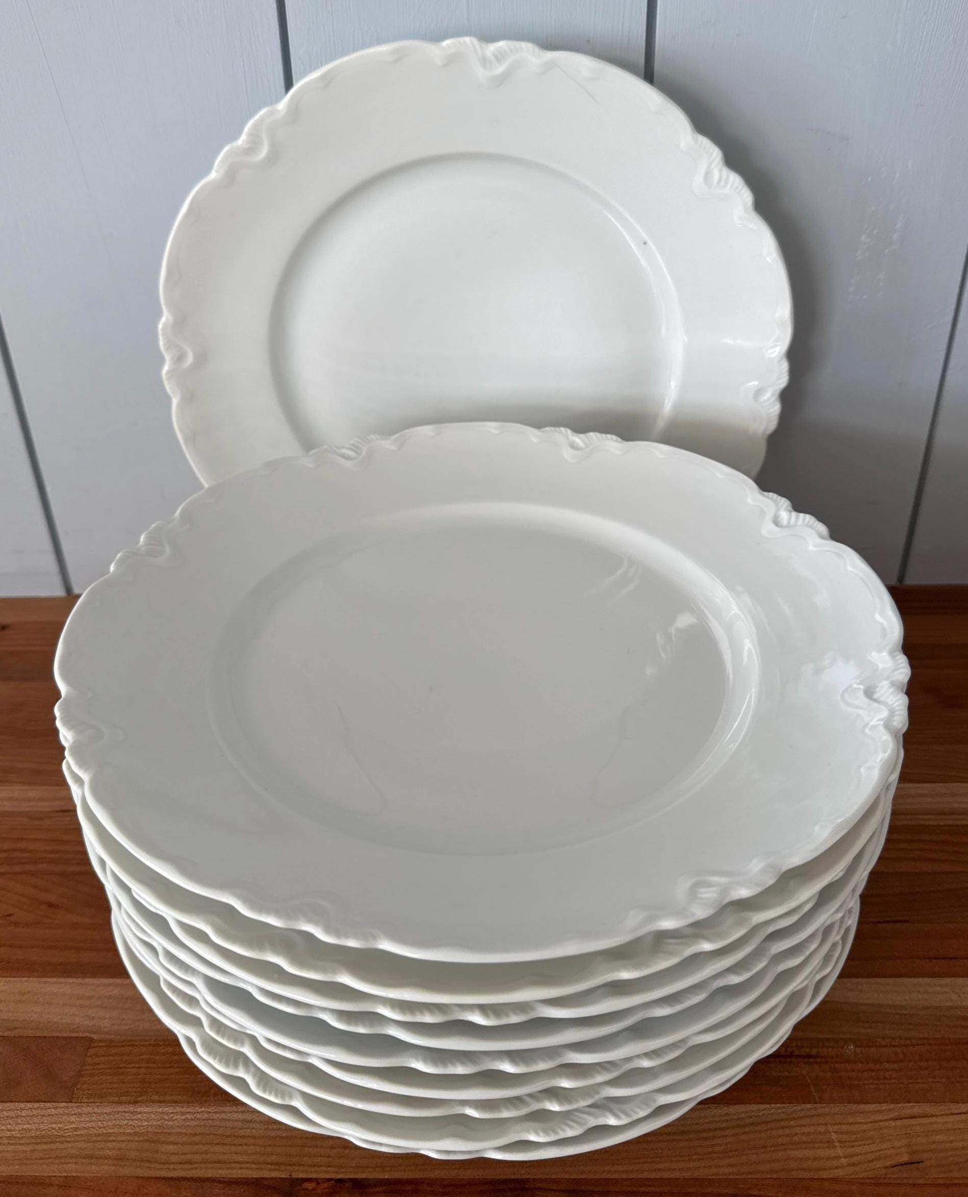 Habsburg Austria Scalloped Embossed Edge Dinner Plates ( sold in Sets of 5)10 plates available