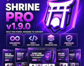 Shrine Pro v1.9.0 Shopify Theme | 200+ Sections, High Converting Ecommerce Store