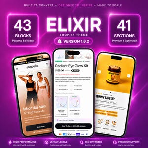 Elixir 1.6.2 Shopify-tema | Högkonverterande e-handelsbutik