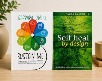 Sustain Me Book & Self Heal by Design Book | Natural Remedies Handbook