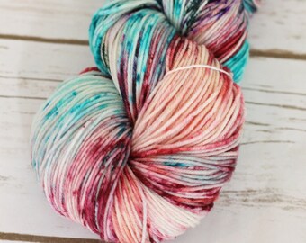 Superwash sock yarn "Seashells" 80/20 merino/nylon "nymph" blend