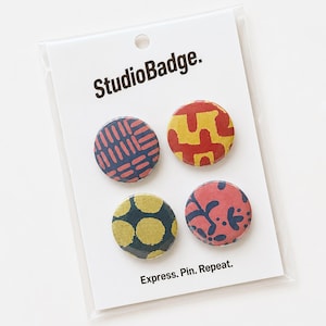 Colour Theory Badge Set | Set of 4 x 25mm Button Badges