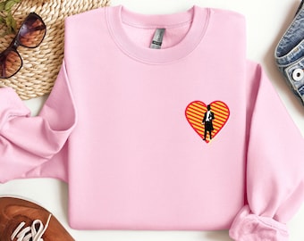 Kansas City Sudadera Corazón Kelce Era tour Camisa Kansas City Bordado Taylor Travis Fútbol Swift Valentines TTPD Travis