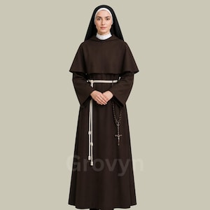 brown nun dress Habit Size:UK 11 / US 12 / EUR 45