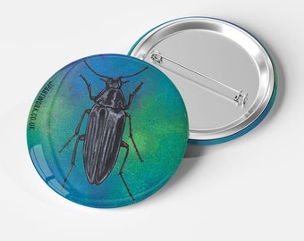 Beetle Badge, Bug Badge, Beetle Gifts, Bug Pin, Cute Bug, Bug Gifts, Pin Back Button, Insect Gifts, Bug Art, Beetle Pin, Cute Beetle, Badge