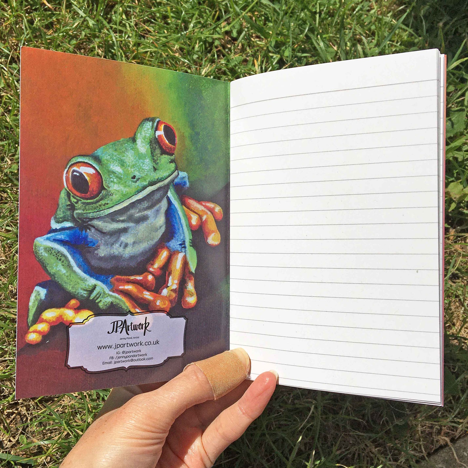 Tree Frog A6 Journal Plain or Lined Cute Tree Frog Etsy