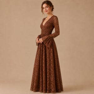 women's long sleeve dresses BerryGo Womens Empire Waist Maxi Dress V Neck Fall Wedding Guest Flowy Long (Black S) at Amazon Clothing store attribute:embellishments:mesh Emerald Green Satin Dress Size:7XL youll find the suitable