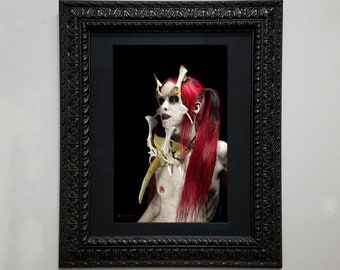 Red Haired Witch in Ornate Frame • "The Witch" • from "The Masquerade" series