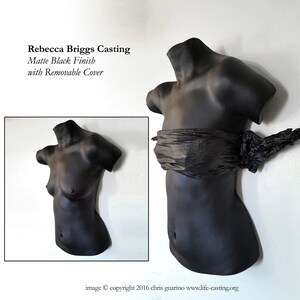 Female Bust Sculpture, Limited edition 1 of 10 Becca Briggs body casting , female body art sculpture image 4