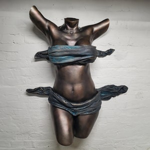 Limited Edition Female Body Life Cast Sculpture - &#39;Charlotte&#39; - Wall Art