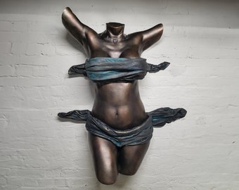 Female Body Sculpture • Charolette • life casting, Limited Edition female body casting sculpture