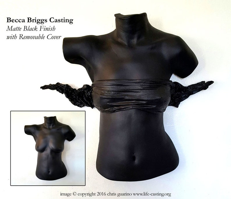 Female Bust Sculpture, Limited edition 1 of 10 Becca Briggs body casting , female body art sculpture image 3