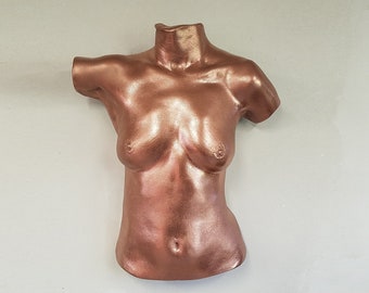 Female Bust Sculpture,  (Limited edition 1 of 10) "Becca Briggs" body casting , female body art sculpture