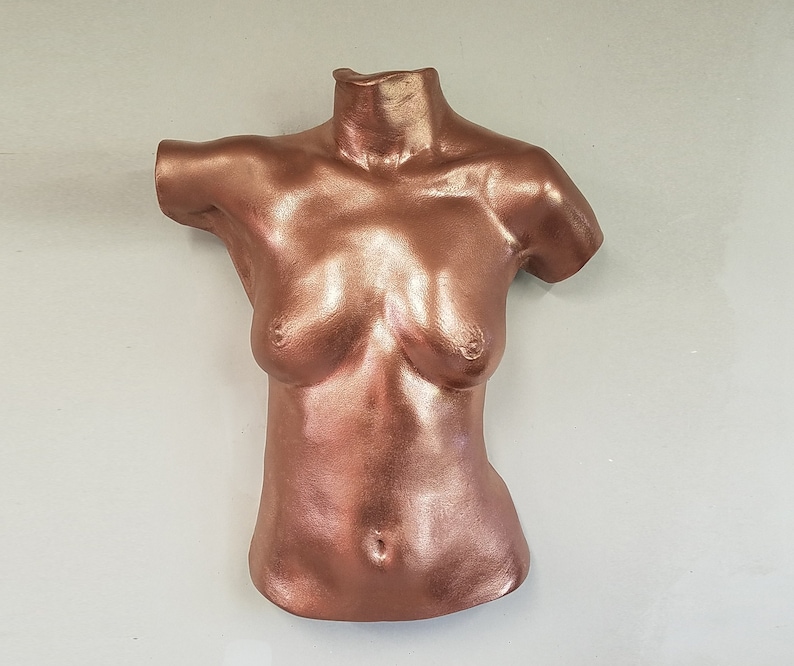 Female Bust Sculpture, Limited edition 1 of 10 Becca Briggs body casting , female body art sculpture image 1