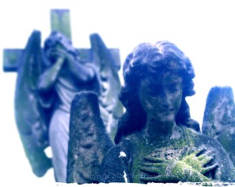 London graveyard photography, mythology artwork, Brompton cemetery, Gothic angel statue, religious artwork