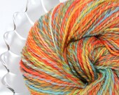 Handspun Yarn - Autumn Wind - Falkland Wool, Worsted Weight, 449 yards