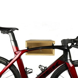 The WC Offset Bike Shelf™ (1/2 inch Offset) // Bike Rack // Bike Wall Mount // Reclaimed Wood