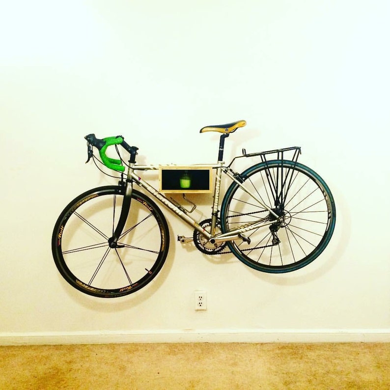 The D-Town Bike Shelf™ // Bike Rack // Bike Wall Mount // Reclaimed Wood image 7
