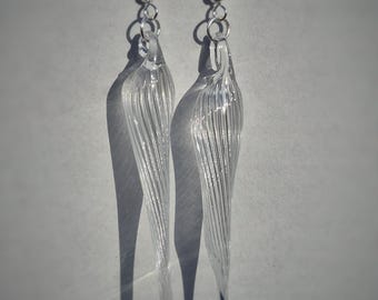 Boucles d’oreilles en verre faites main – modèle au choix