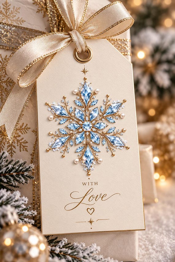 Winter PNG Bundle, Snowflake PNG, I Love Winter PNG, Crystal Heart Design, Blue Gold Winter Clipart