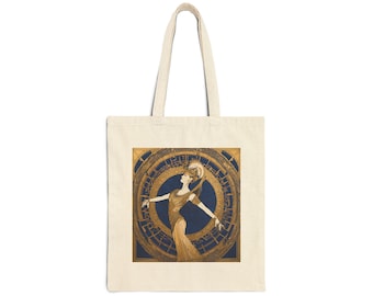 Art Deco Dancer Tote Bag - Opulent Design