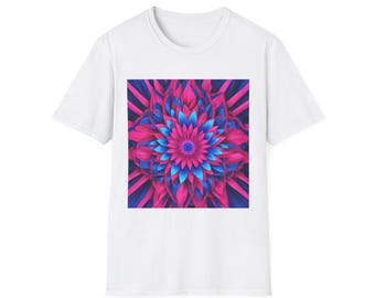 vintage-inspired electric bloom t-shirt