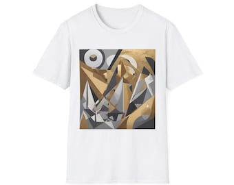 geometric pulse t-shirt | modern abstract art