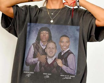 Detroit Football Shirt, Jahmyr Gibbs Jared Goff Amon-ra St. Brown Football Shirt, Detroit Step Bros Tee, Funny Football Gift Unisex