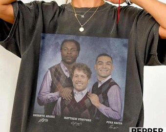 Davante Adams Puka Nacua Matthew Stafford Football Shirt, Los Angeles Football Tee, Comfort Colors Graphic, Game Day Gift