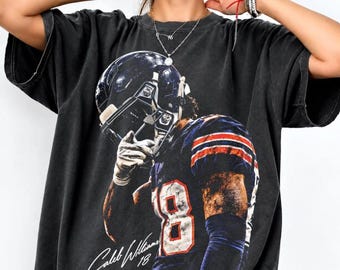 Caleb Williams Shirt, Litmited Caleb Williams Qb1 Vintage 90s Styles T-Shirt, Vintage Graphic Sweatshirt