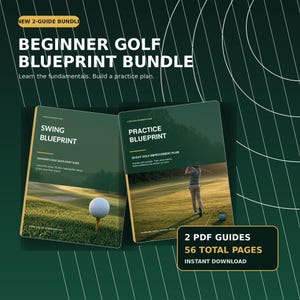 Pacote de Guia Definitivo para Iniciantes no Golfe, Fundamentos do Swing, Plano de Prática (PDF)