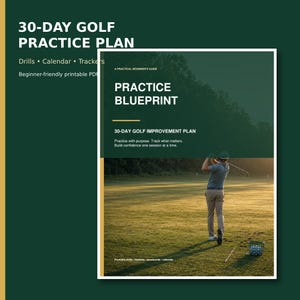 Plano de treino de golfe para iniciantes, exercícios para 30 dias, calendário, planilha de acompanhamento (download em PDF)