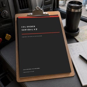 Printbare planner voor CDL-chauffeurs | Werkboek voor ritten, brandstof, uren, wachttijd en carrière