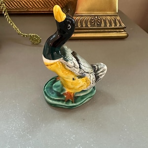 vintage Japan ceramic duck figurine
