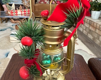 Vintage Globe brand Christmas lantern