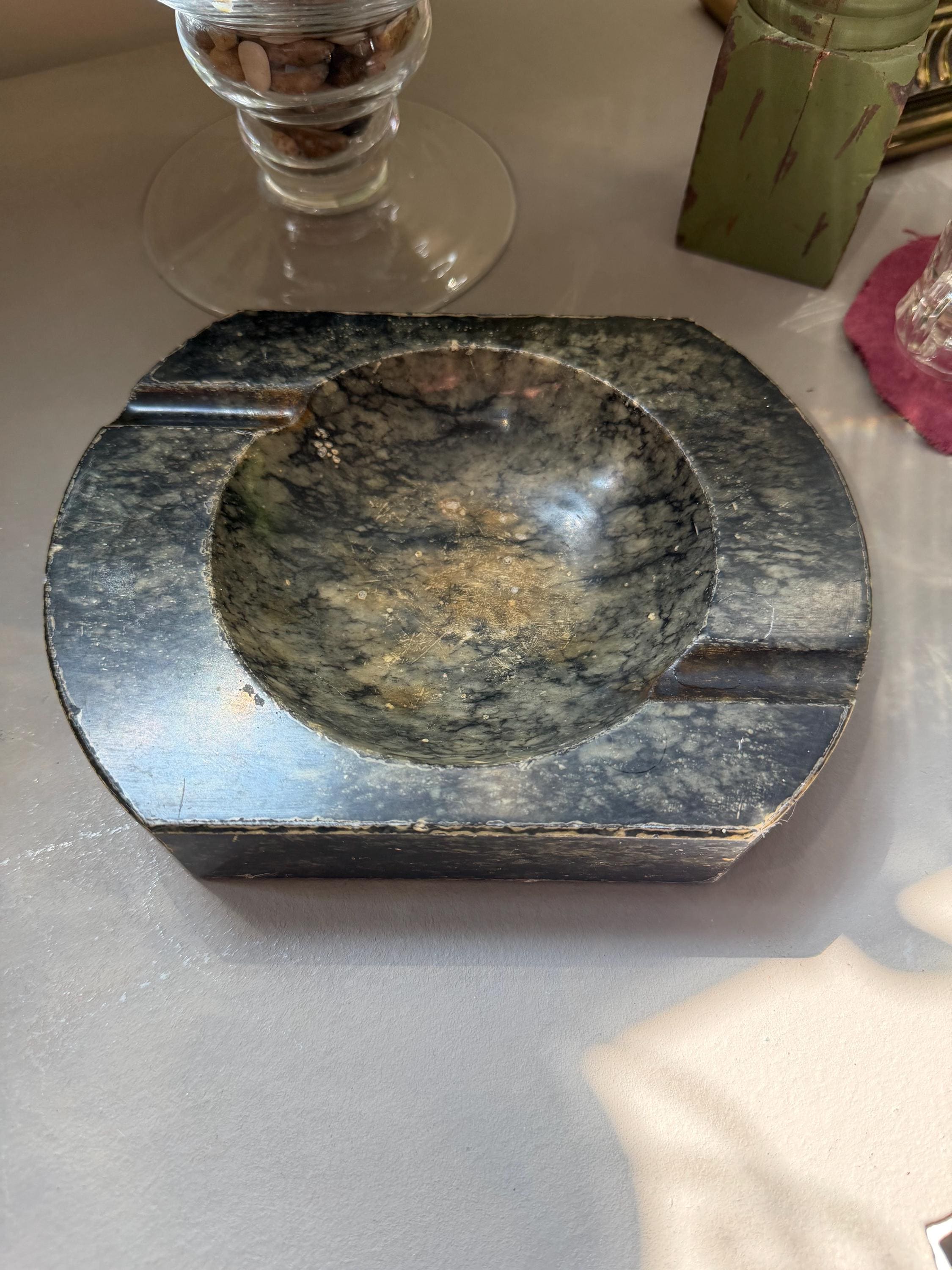 Vintage marble ashtray ヴィンテージ　大理石　灰皿 Vintage Marble Ash Tray - Etsy