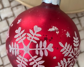 ドイツ・フッチエンロイター　クリスマスイヤーオーナメント　5個 ヴィンテージ フッチェンロイター ガラス クリスタル エッグ