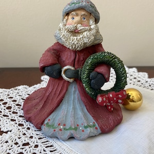 Vintage Rowe Pottery Santas - Etsy